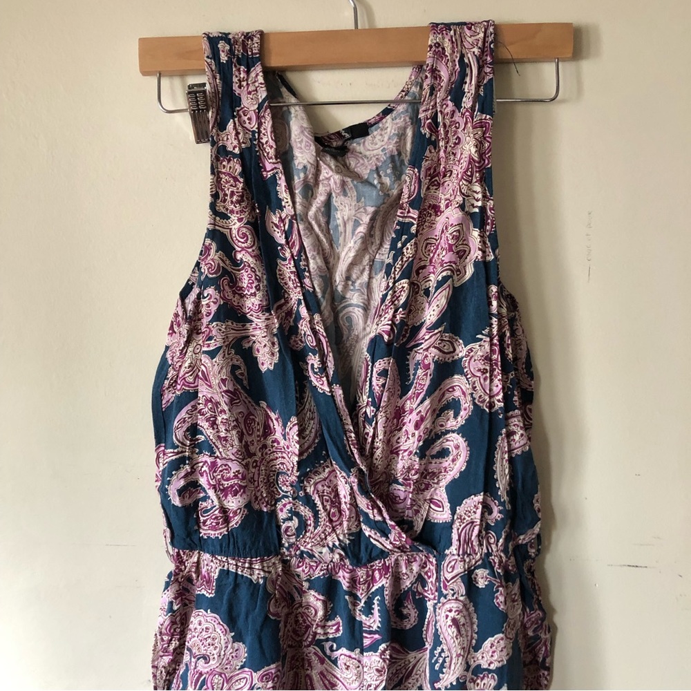 Vintage Cotton Paisley Jumpsuit | M/L